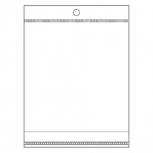PP vrecko s lepiacou lištou a závesom 10x13,5 cm 100ks