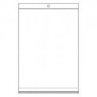 PP vrecko s lepiacou lištou a závesom 17x25,5 - 26 cm100 - 100ks