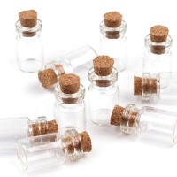 Sklenená flaštička s korkom 13x25 mm10 - 10fľaštička