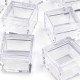Plastová dóza mini 2,5x2,5x1,5 cm štvorec1 - 1ks