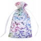 Darčekové vrecúško 8,5x12,5 cm organza farebný lurex10 - 10ks