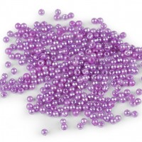 Plastové voskové korálky / perly Glance Ø3 mm10 - 10g