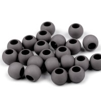 Plastové korálky matné s veľkým prievlakom 11x14 mm10 - 10ks