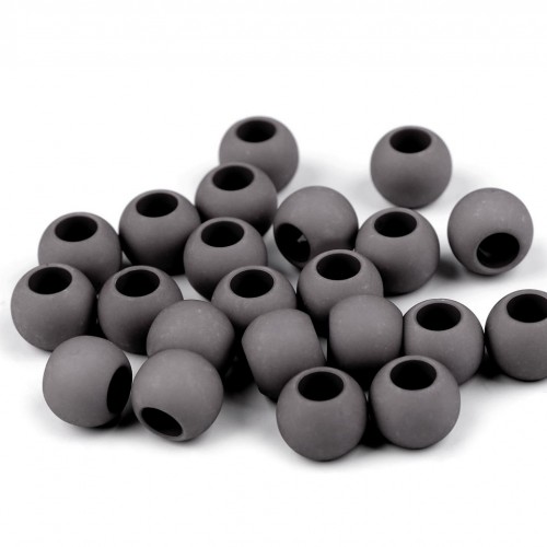 Plastové korálky matné s veľkým prievlakom 11x14 mm10 - 10ks
