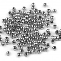 Plastové voskové koráliky / perly Glance Metalic Ø4 mm 10g