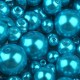 Sklenené voskové perly mix veĺkostí Ø4-12mm50 - 50g