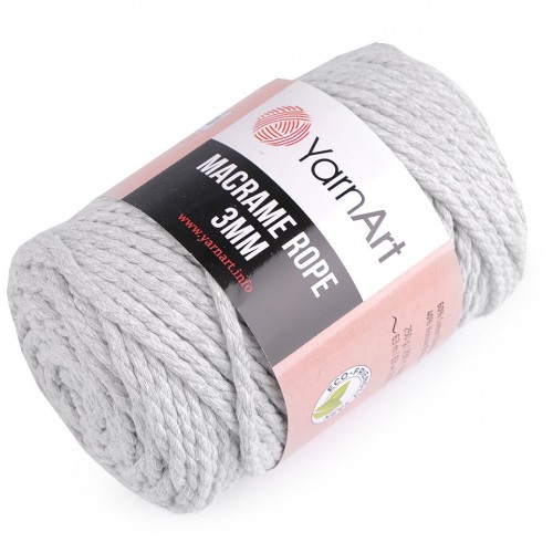 Pletacia priadza Macrame Rope 3 mm 250 g 1ks