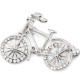 Brošňa s brúsenými kamienkami bicykel 1ks