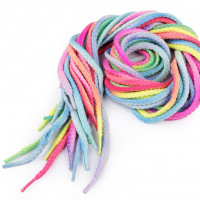 Bavlnená odevná šnúra do kapucní multicolor, dĺžka 120 cm2 - 2ks