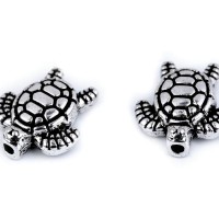 Kovová ozdoba morská korytnačka 12x13 mm5 - 5ks