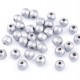 Drevené korálky metalické Ø10 mm 20g