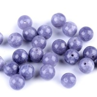 Minerálne korálky Kremeň so Sodalitom Ø8 mm10 - 10ks