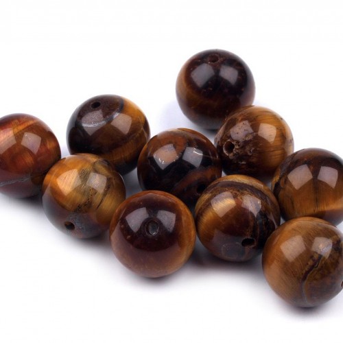 Minerálne korálky Tigrie oko Ø8 mm8 - 8ks
