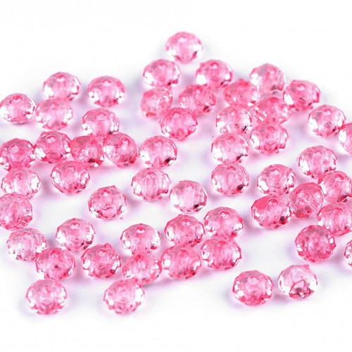 Plastové korálky brúsené slávik 4x6 mm20 - 20g