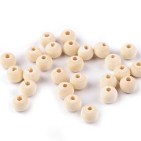 Drevené korálky nelakované Ø8 mm20 - 20g