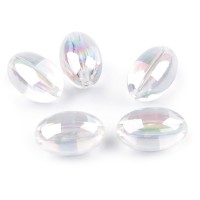 Plastové korálky olivy 13x20 mm 10g