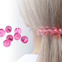 Plastová transparentná korálka / gombík Ø13 mm 10g