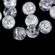 Praskaný krištáľ syntetický minerál Ø4 mm50 - 50ks