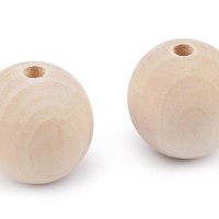 Drevené korále nelakované Ø45 mm 2ks