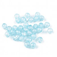 Sklenené korálky praskačky Ø6 mm 10g