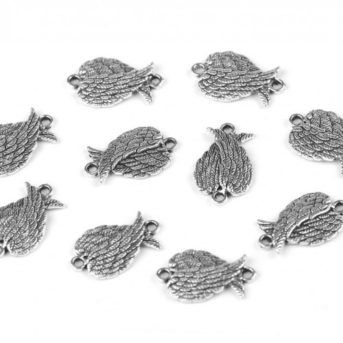 Ozdobný diel/prívesok krídla 11x19 mm 10ks