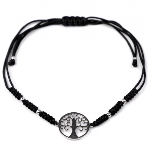 Náramok shamballa strom života z nerezovej ocele 1ks