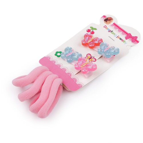 Gumičky a sponky do vlasov sada 1kar.