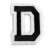 4 "D" čierna