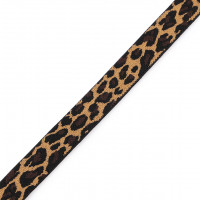 Guma s leopardím vzorom / ramienková šírka 10 mm 1m