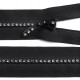 Kosticový zips šírka 4 mm dĺžka 50 cm so štrasovými kamienkami 1ks