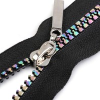 Dúhový kostený zips šírka 5 mm dĺžka 80 cm 1ks