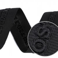 Lampas / odevná stuha s vytlačovaným 3D nápisom šírka 26 mm 1m