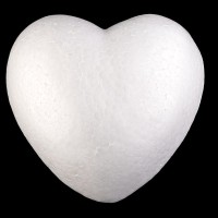 Srdce Ø15 cm polystyrén 1ks