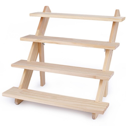 Drevený stojan / dekoračné schodíky 1ks