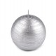 Adventná / vianočná sviečka guľa metalický lesk Ø8 cm 1ks