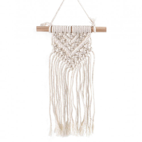 Drhaná dekorácia macrame na zavesenie 1ks