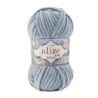 Alize Velluto 428 STREDNE SIVÁ