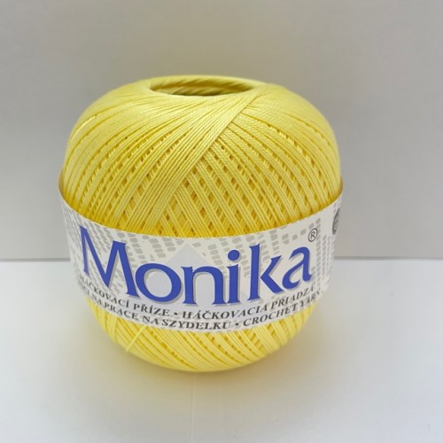 Háčkovacia priadza Monika 1134, svetlo žltá